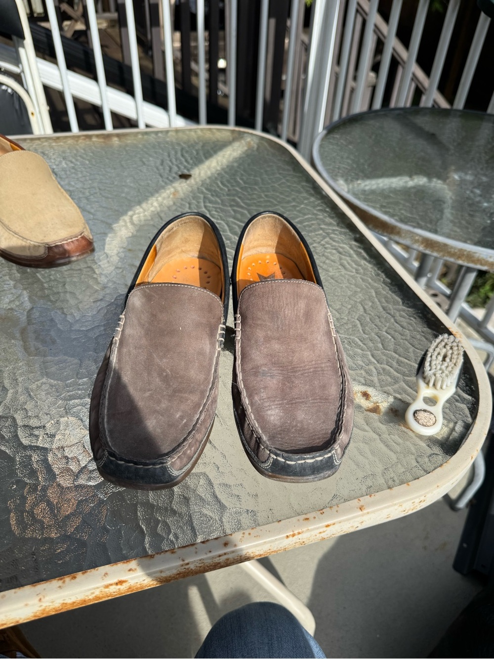Men's Brown Suede Slip-On Loafers